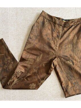 nova luxe Brown Floral Pants Women’s Large